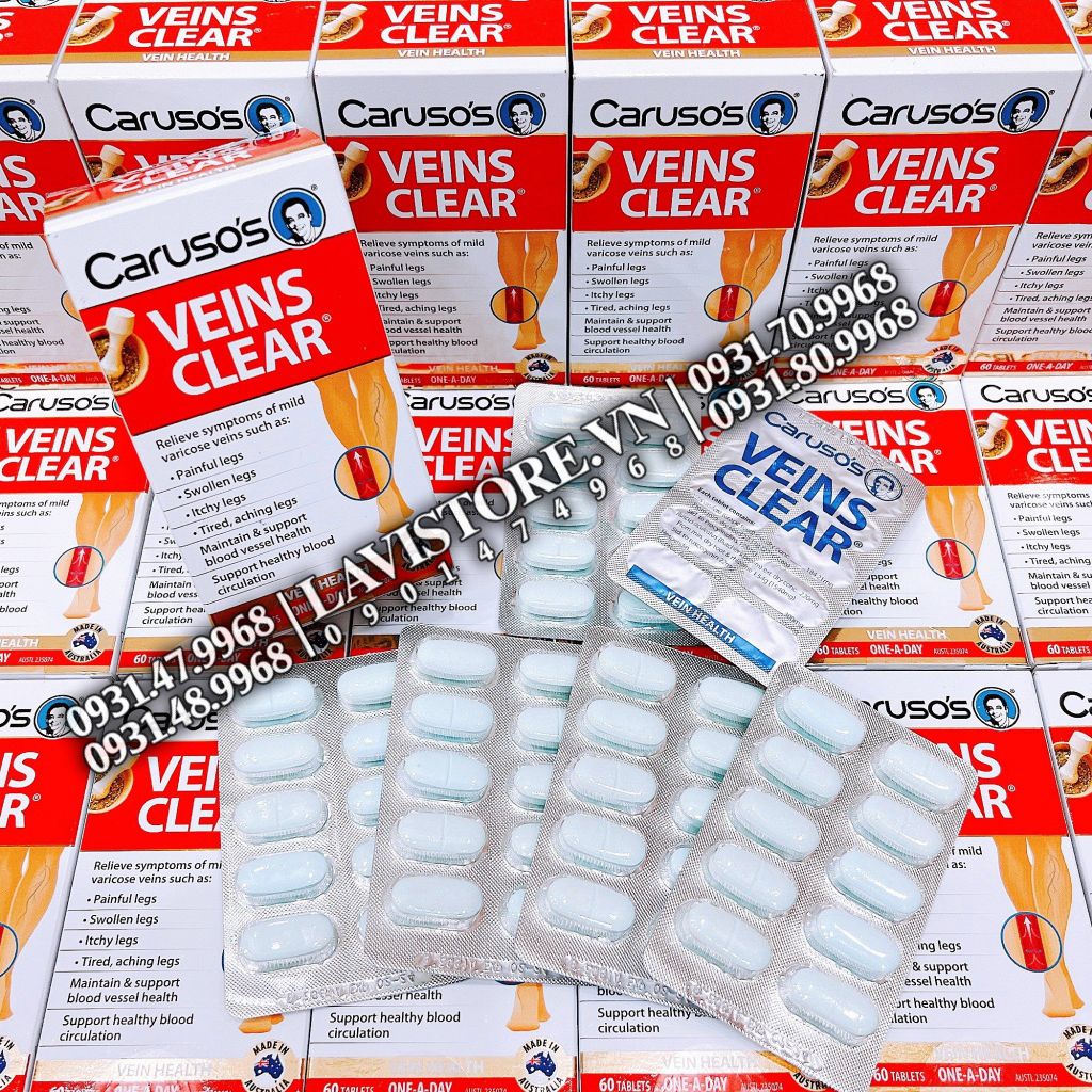 (12/2025) Kem bôi tĩnh mạch Veins Care Caruso's 75g
