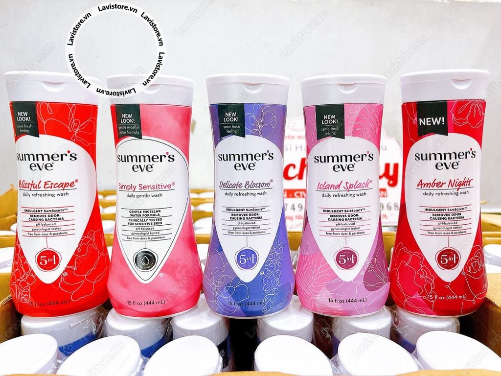 (MẪU MỚI) DDVS Summer’s Eve 444ml - ISLAND SPLASH (Hồng tím)