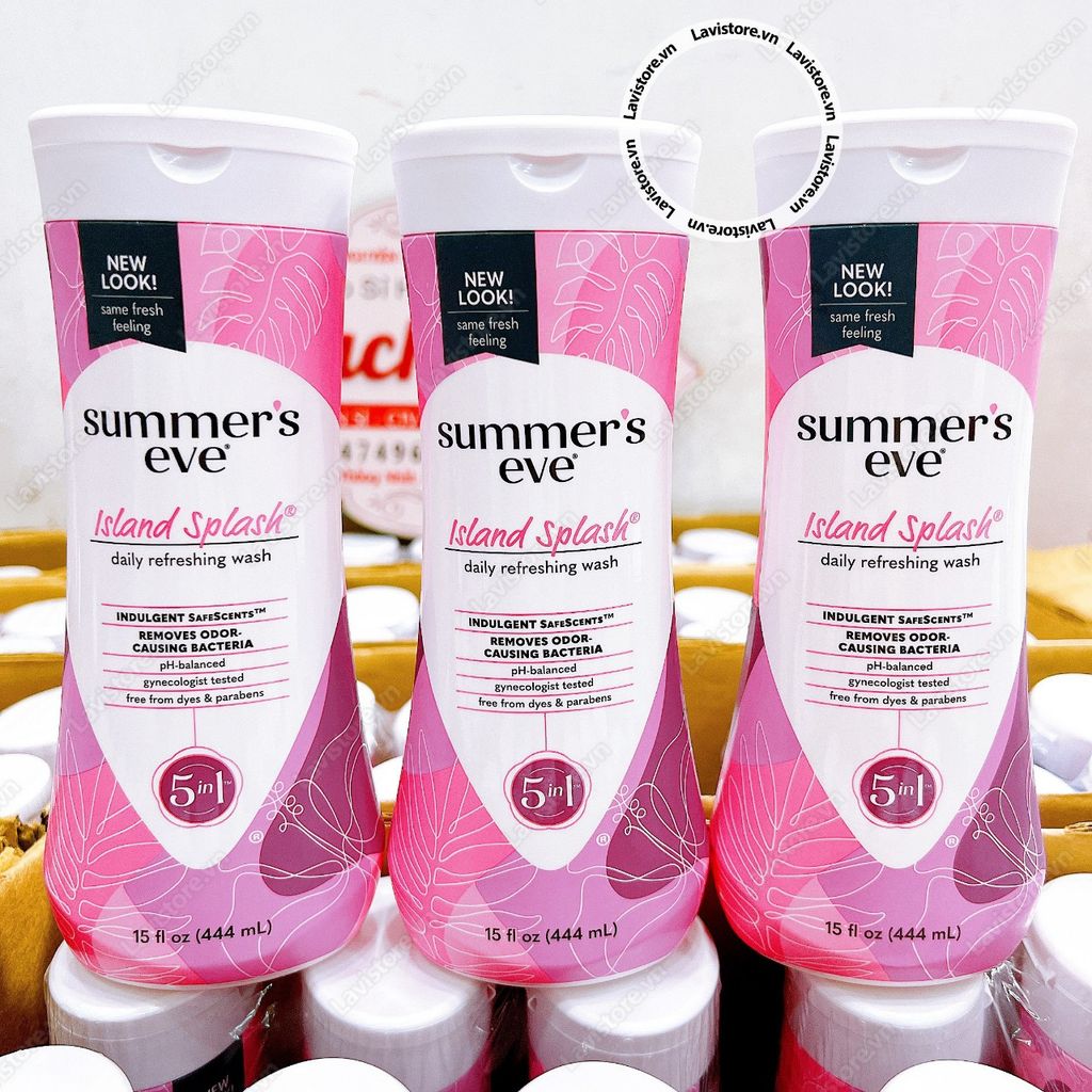 (MẪU MỚI) DDVS Summer’s Eve 444ml - ISLAND SPLASH (Hồng tím)