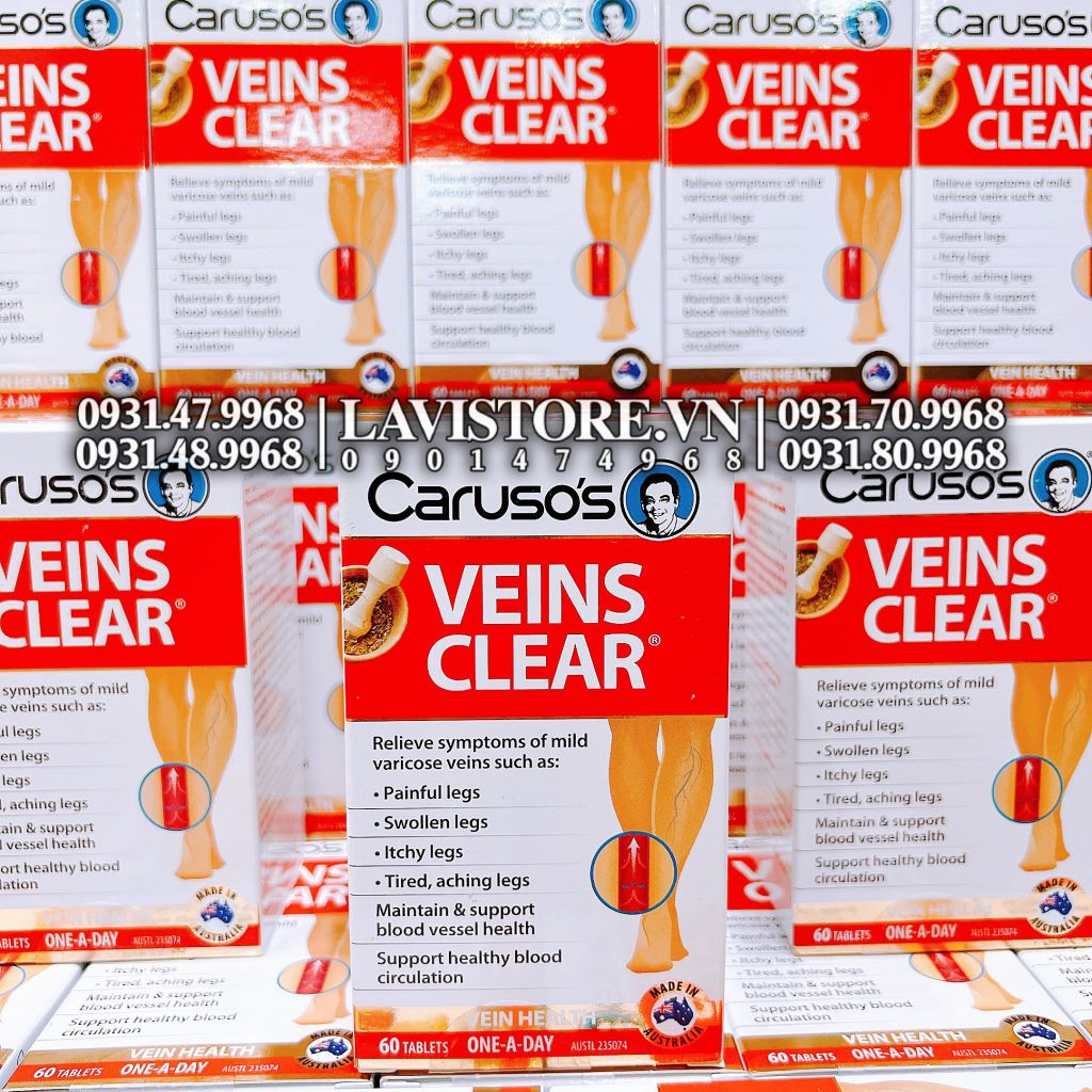 (12/2025) Kem bôi tĩnh mạch Veins Care Caruso's 75g