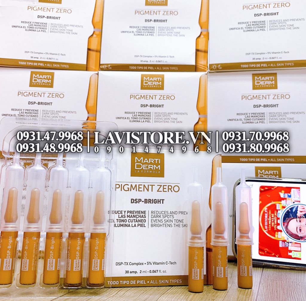 (10/2026) Tinh chất Marti Derm Pigment Zero DSP-BRIGHT 30 ống