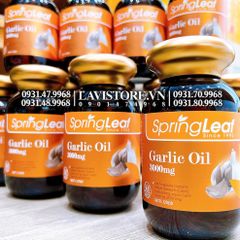 (01/2025) Viên uống Garlic Oil 3000 Úc Spring Leaf 360 viên