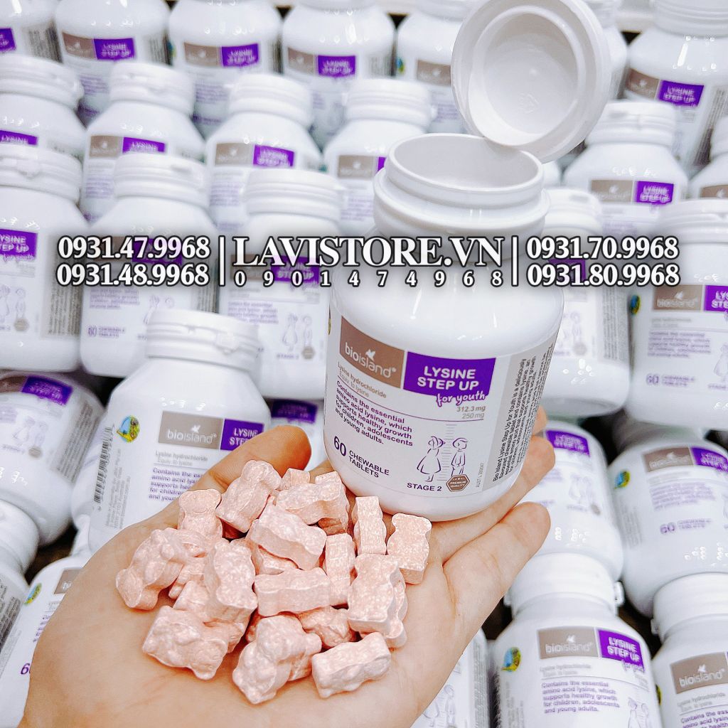 (02/2026) Lysine Bioisland dạng viên 60v