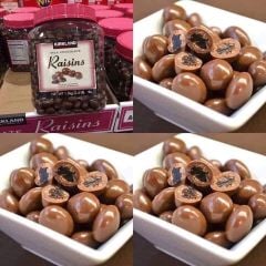 (7/2024) Socola bọc nho khô Raisins Kirkland 1.5kg