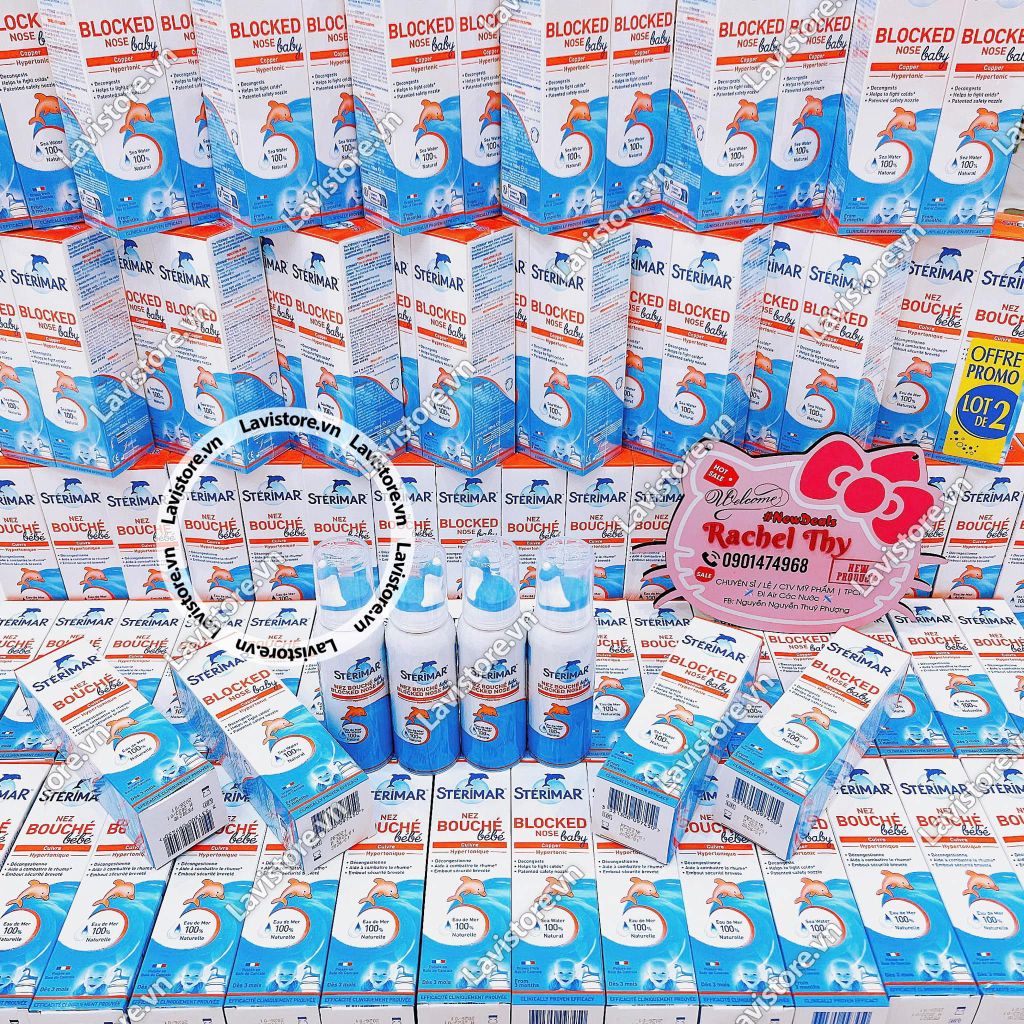 (02/2025) Xịt cá heo STERIMAR baby DECONGESTION 100ml - MÀU CAM