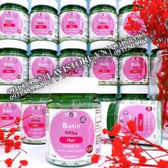 (09/2024) Viên uống mọc tóc Biotin 1000mg Hair 60 viên Holland & Barrett