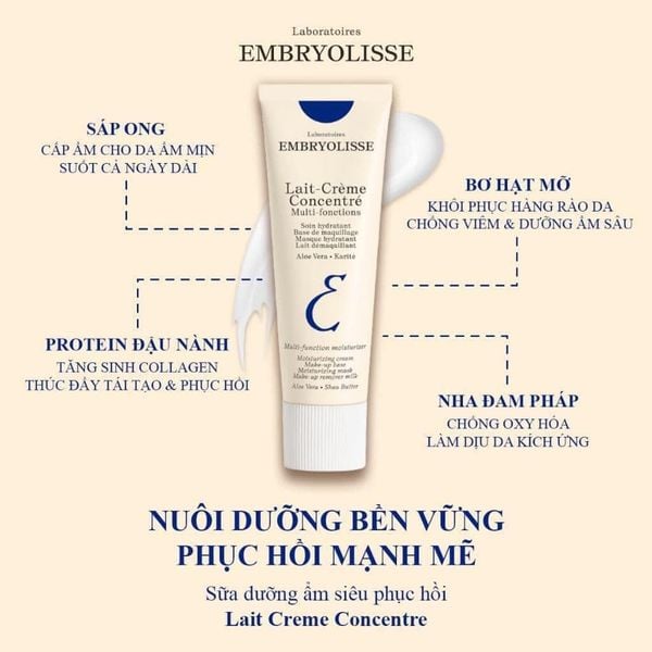 (MẪU MỚI)(11/2026) Kem dưỡng ẩm EMBRYOLISSE 30ml
