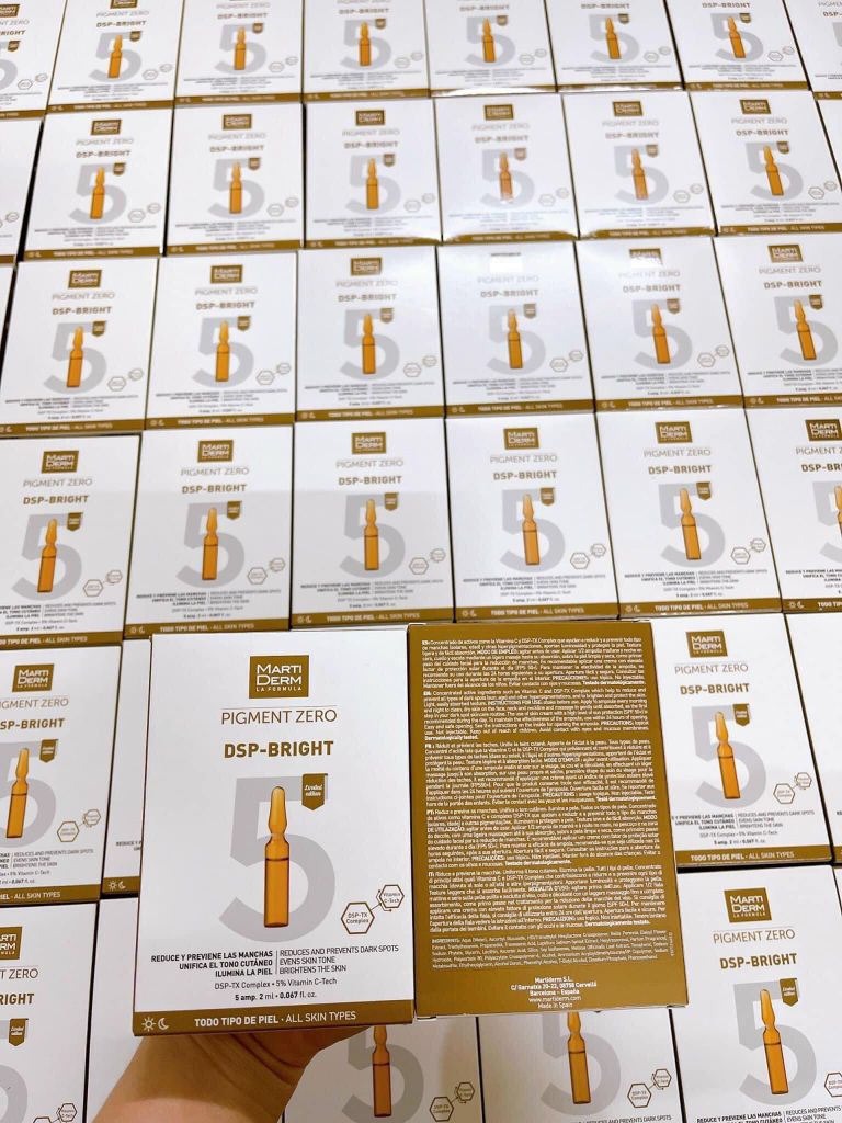 (11/2025) Tinh chất Marti Derm Pigment Zero DSP-BRIGHT 5 ống