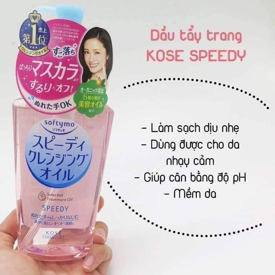 Dầu tẩy trang Kose WHITE Softymo 230ml - Màu vàng vòi trắng