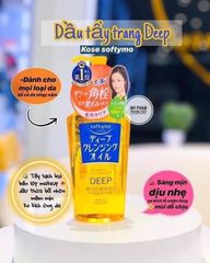 Dầu tẩy trang Kose WHITE Softymo 230ml - Màu vàng vòi trắng