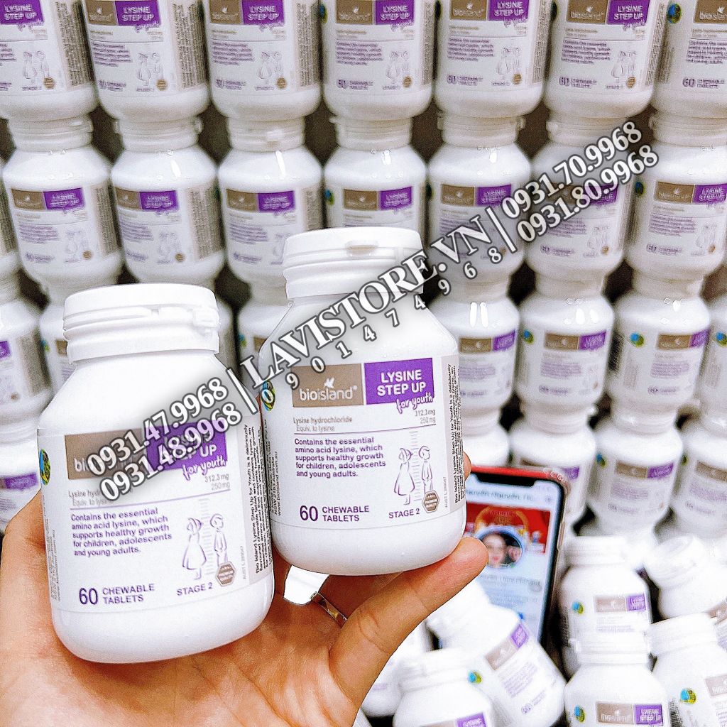 (02/2026) Lysine Bioisland dạng viên 60v