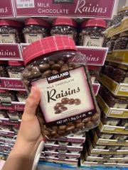 (7/2024) Socola bọc nho khô Raisins Kirkland 1.5kg