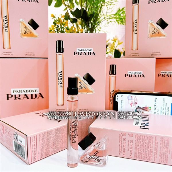 (HỒNG NHẠT) Set nước hoa mini PRADA PARADOX (7ml EDP + 10ml EDP)
