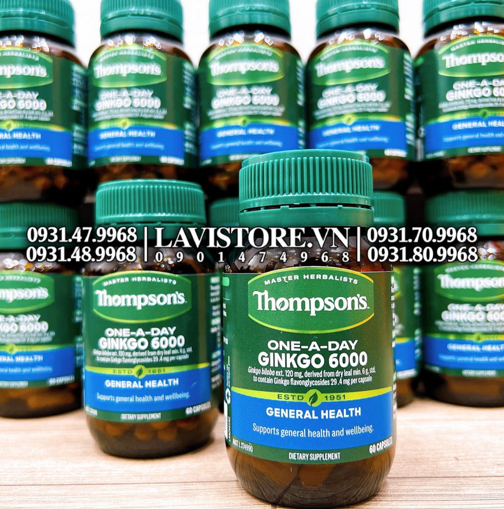 (11/2026) Bổ não Thompson's One A Day Ginko 6000 - 60 viên