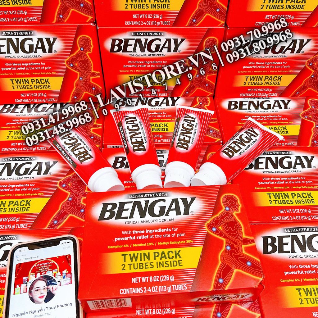 (09/2025) Kem xoa bóp giảm đau BENGAY 113g*2 tuýp