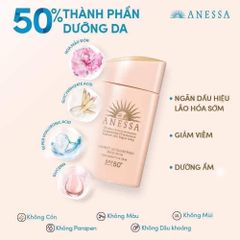 (11/2026) KCN Anessa Mild Milk 60g (Màu Hồng)