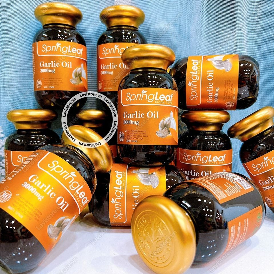 (01/2025) Viên uống Garlic Oil 3000 Úc Spring Leaf 360 viên