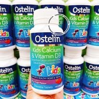 (07/2025) Ostelin Kids Calcium D3 Chewable 90v (khủng long)