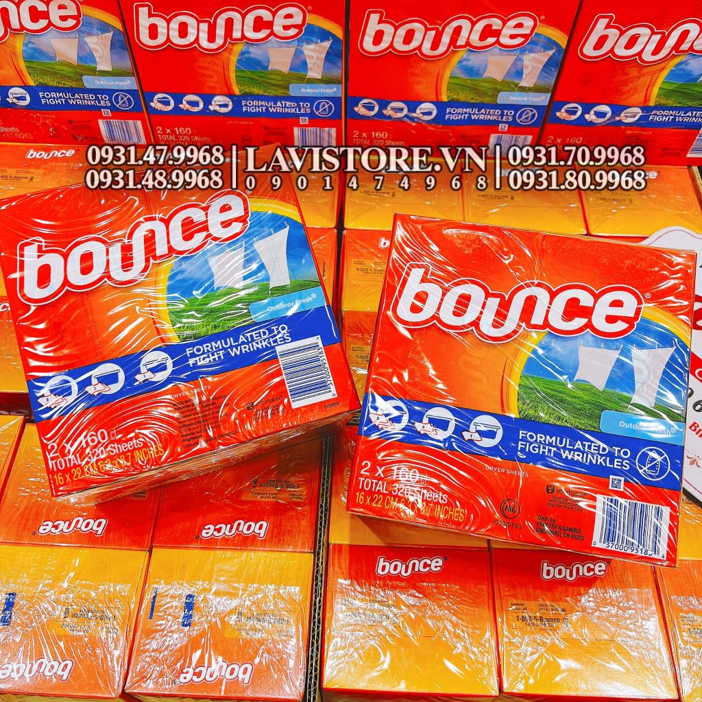 (MẪU MỚI ) Giấy thơm Bounce 5IN1 (2h x 160tờ)