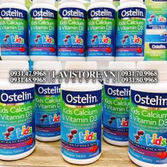 (07/2025) Ostelin Kids Calcium D3 Chewable 90v (khủng long)