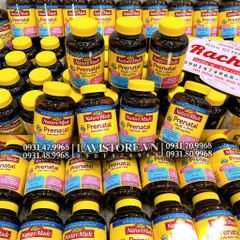 (08/2025) Bầu Mỹ Prenatal Folic Acid DHA Nature Made 150v