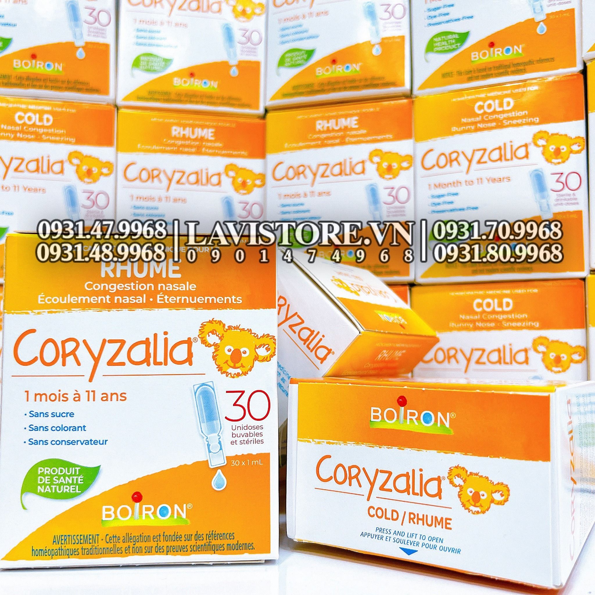 Muối Uống Boiron Coryzalia Cold 30 ống 30ml Lavi