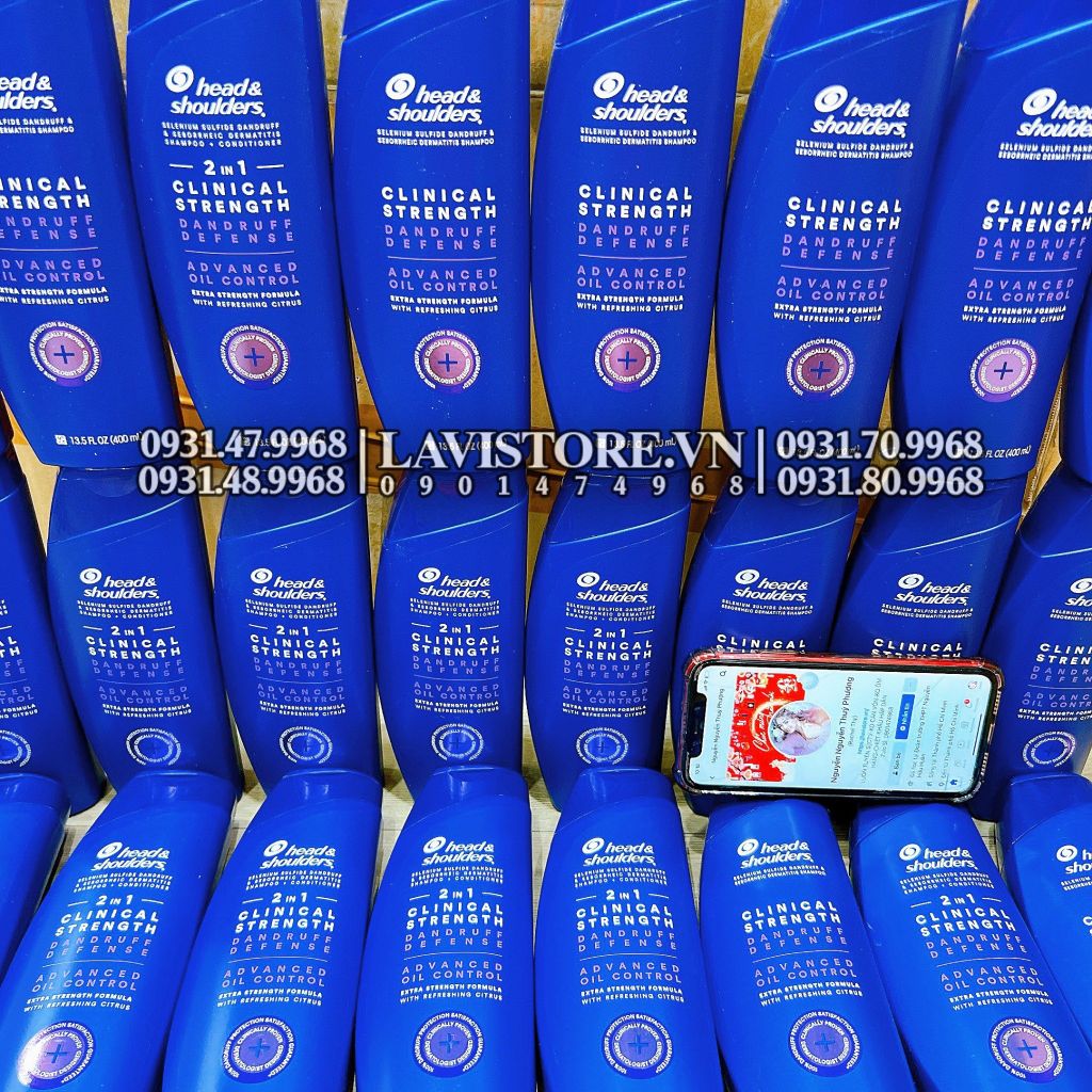 09/2024 (MÀU TÍM) Dầu gội Head & Shoulder Clinical Strength 400ml (Da Dầu)