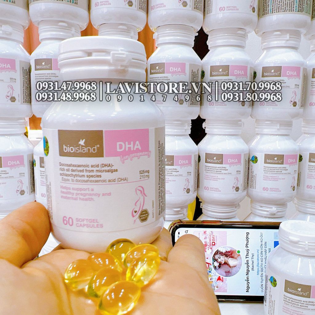 (02/2027) DHA bầu Bioisland 60 viên