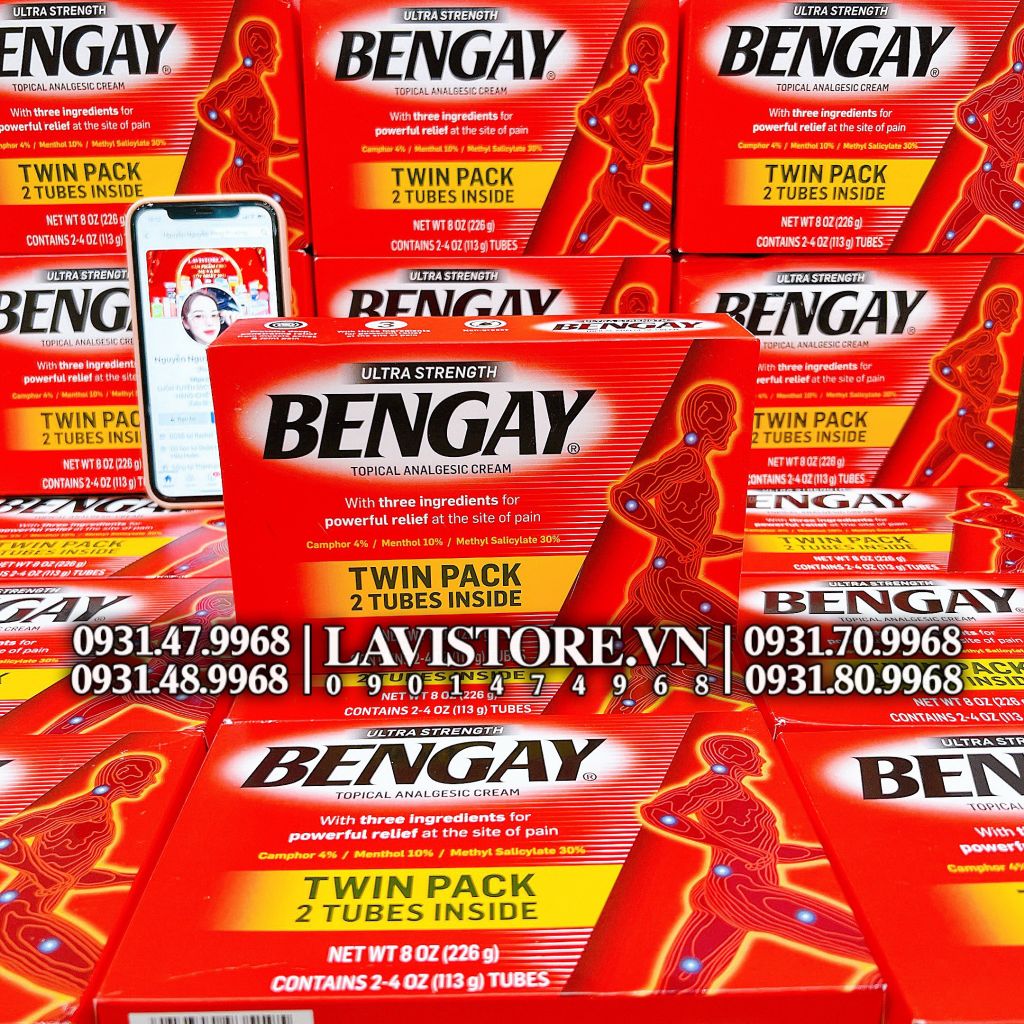 (09/2025) Kem xoa bóp giảm đau BENGAY 113g*2 tuýp