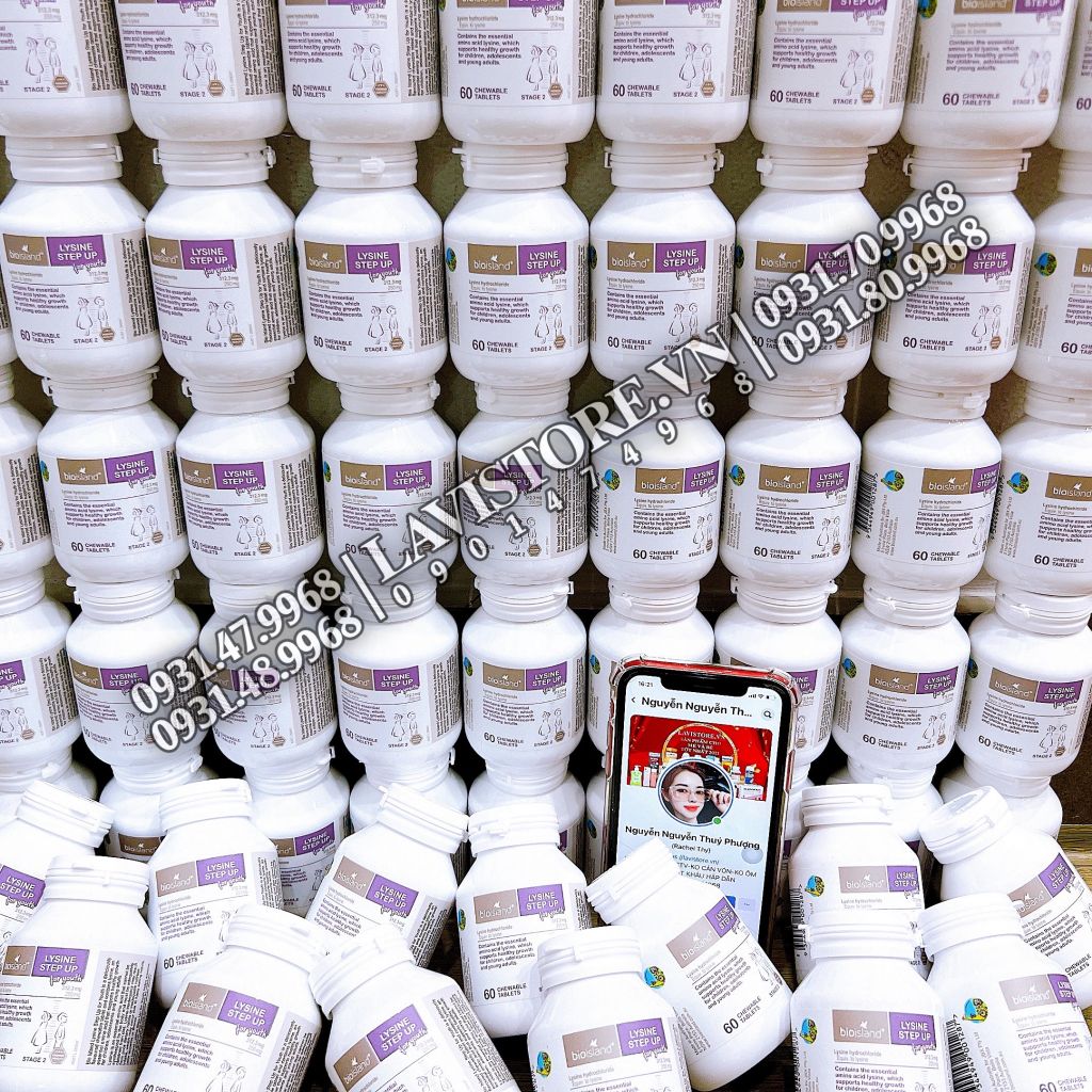 (02/2026) Lysine Bioisland dạng viên 60v