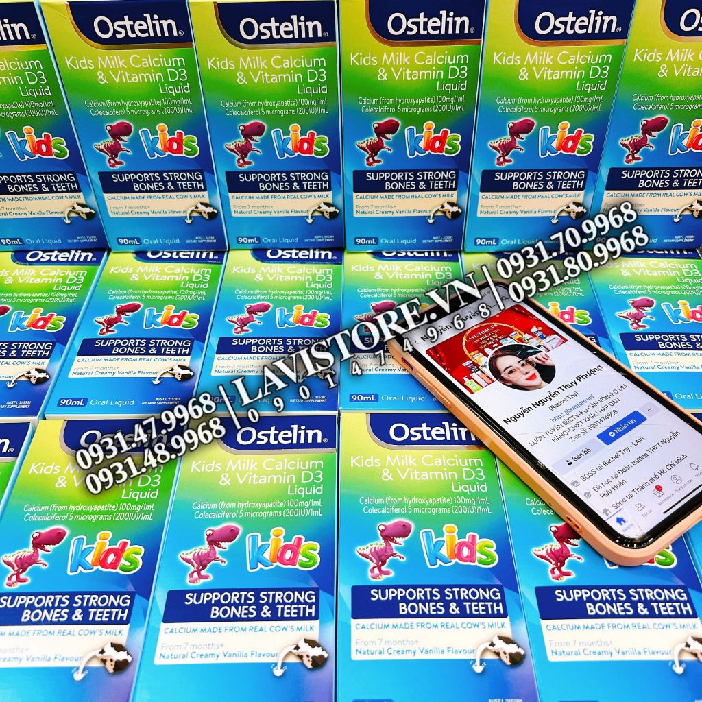 (8/2024) Ostelin Kids Milk Calcium & Vitamin D3 Liquid 90ml