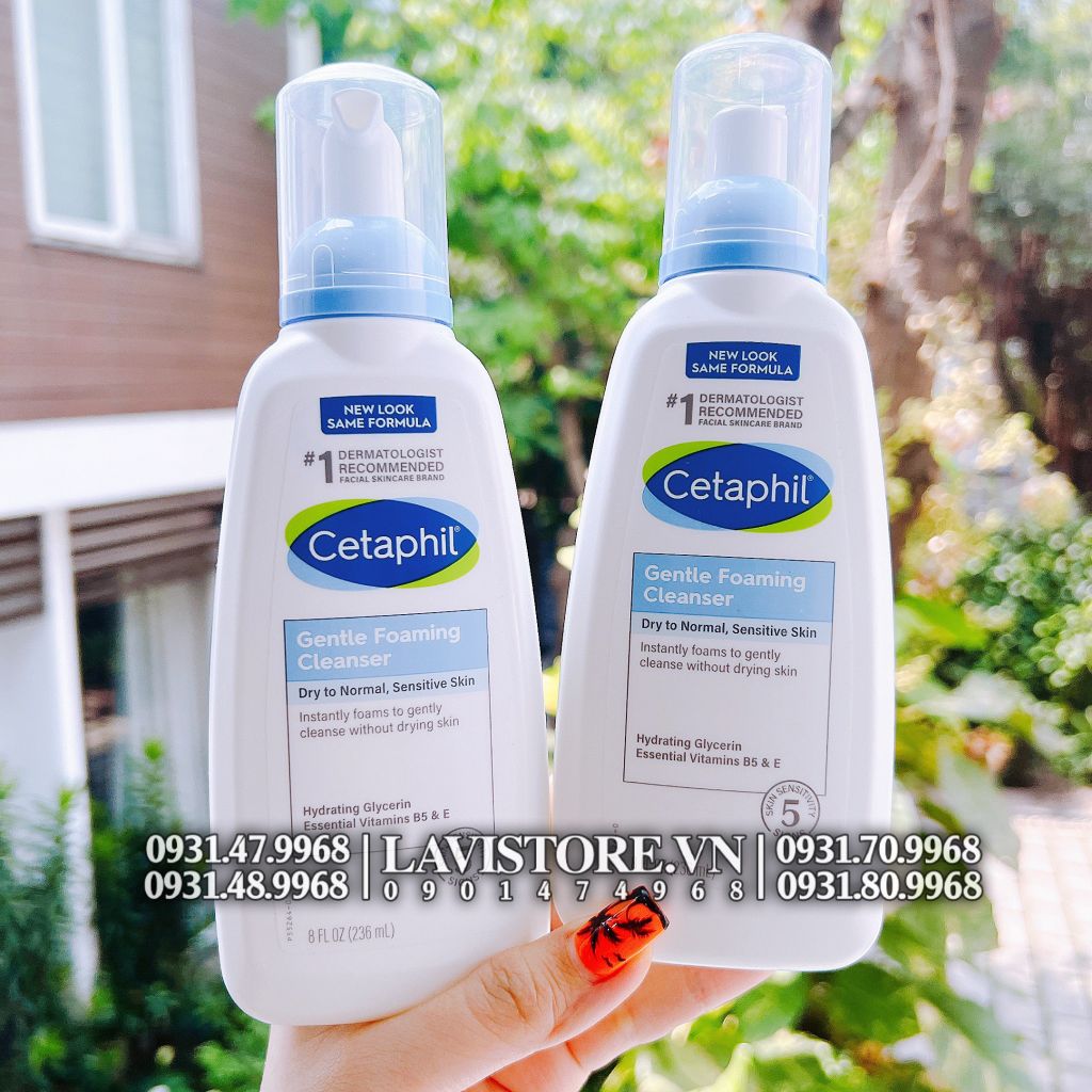 SRM Cetaphil tạo bọt Genltle Foaming Cleanser 236ml - XANH DƯƠNG
