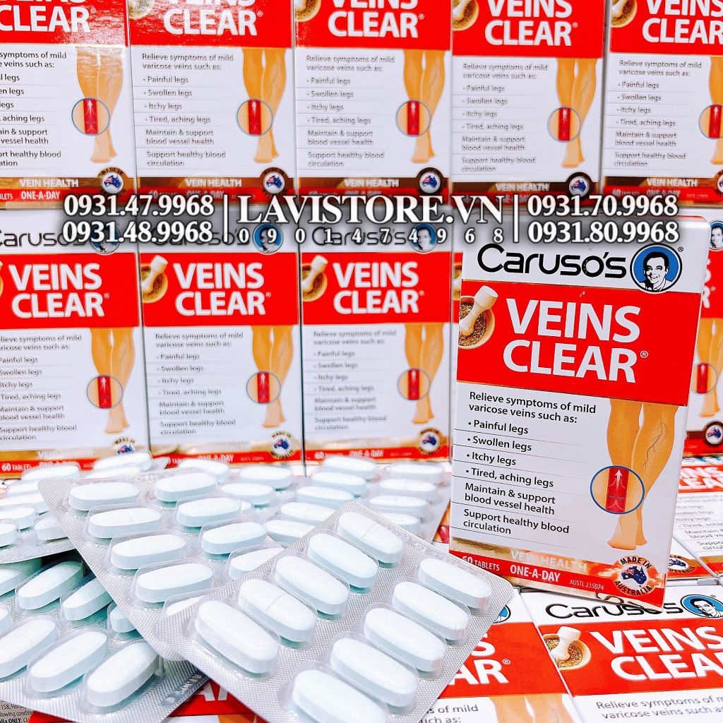 (12/2025) Kem bôi tĩnh mạch Veins Care Caruso's 75g