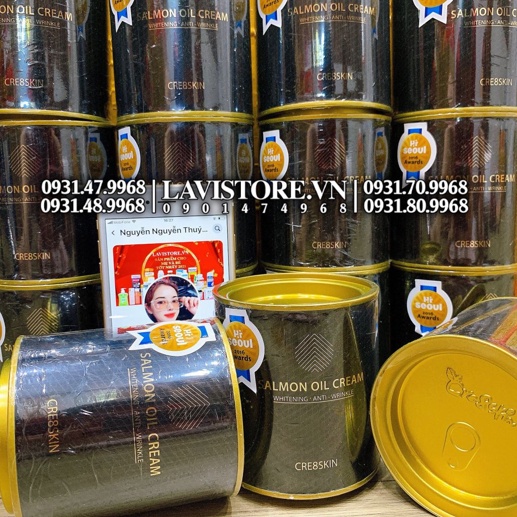 (05/2026) Kem cá hồi Salmon Cre8Skin 80g - KEM ĐÊM