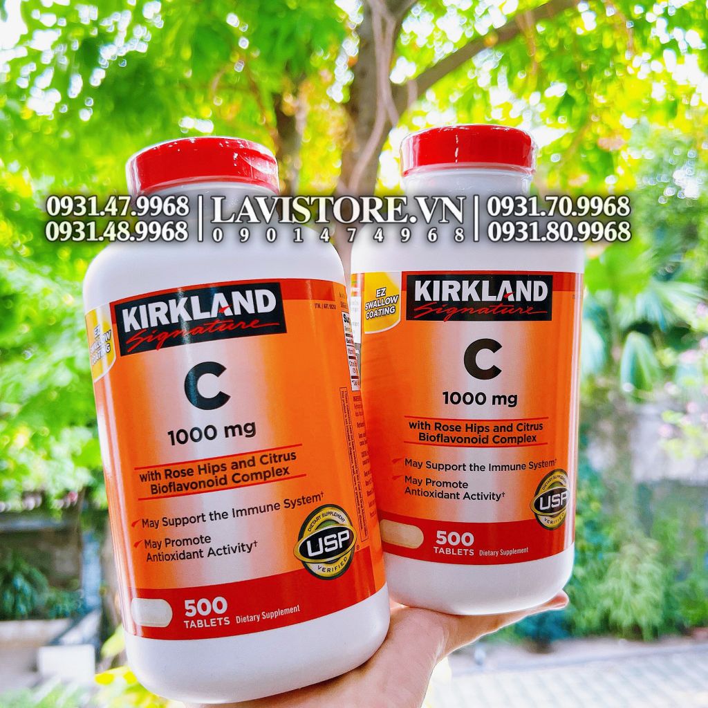 (10/2024) Viên ngậm Vitamin C 500mg Kirkland 500v