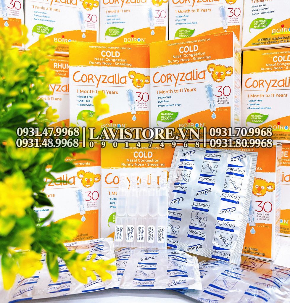 (11/2025) Muối uống Boiron Coryzalia Cold (30 ống*30ml)