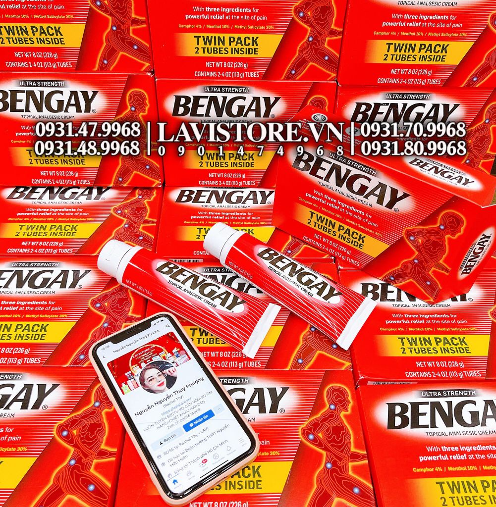 (09/2025) Kem xoa bóp giảm đau BENGAY 113g*2 tuýp