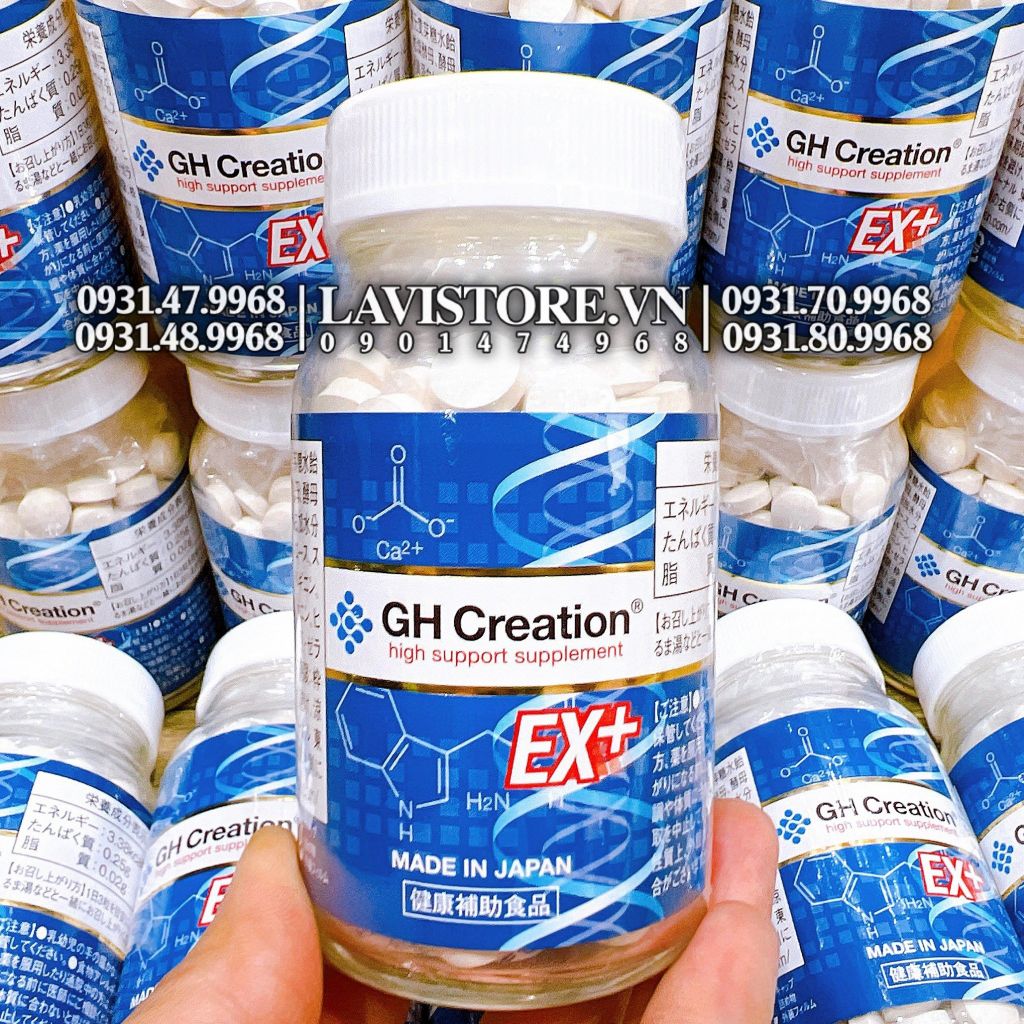 (10/2025) (MẪU MỚI) Viên uống tăng chiều cao GH Creation EX+ 270 viên