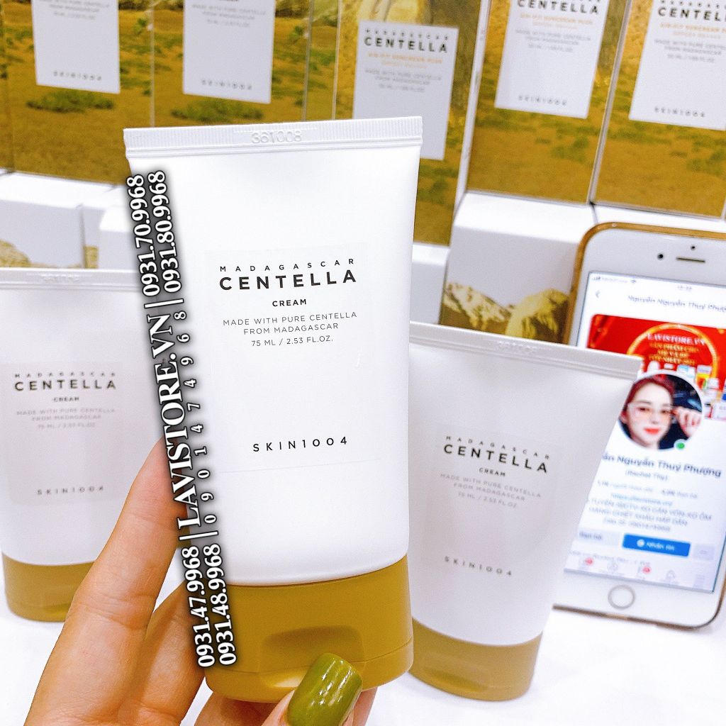 (05/2025) Kem dưỡng CENTELLA SOOTHING Cream Skin1004 75ml (Da Dầu-NẮP TRẮNG)