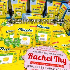 09/2023 (Tách set 26v) Kẹo Trị Ho Ricola Natural Herb Cough Drops 130 viên