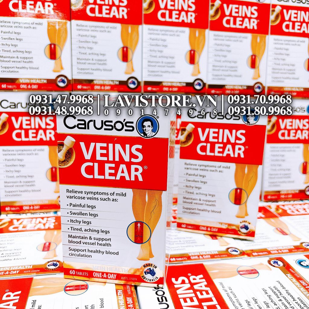 (12/2025) Kem bôi tĩnh mạch Veins Care Caruso's 75g