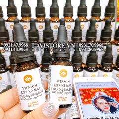 (11/2025) Vitamin D3 + K2 MK7 Sunday Natural 20ml