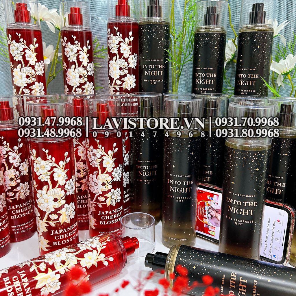 (ORDER) Xịt body B&BW INTO THE NIGHT Fine Fragrance Mist 236ml