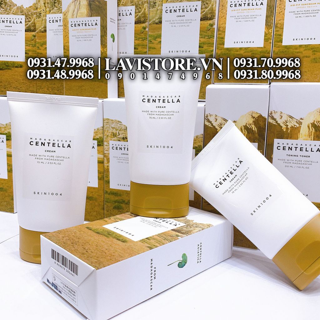(05/2025) Kem dưỡng CENTELLA SOOTHING Cream Skin1004 75ml (Da Dầu-NẮP TRẮNG)