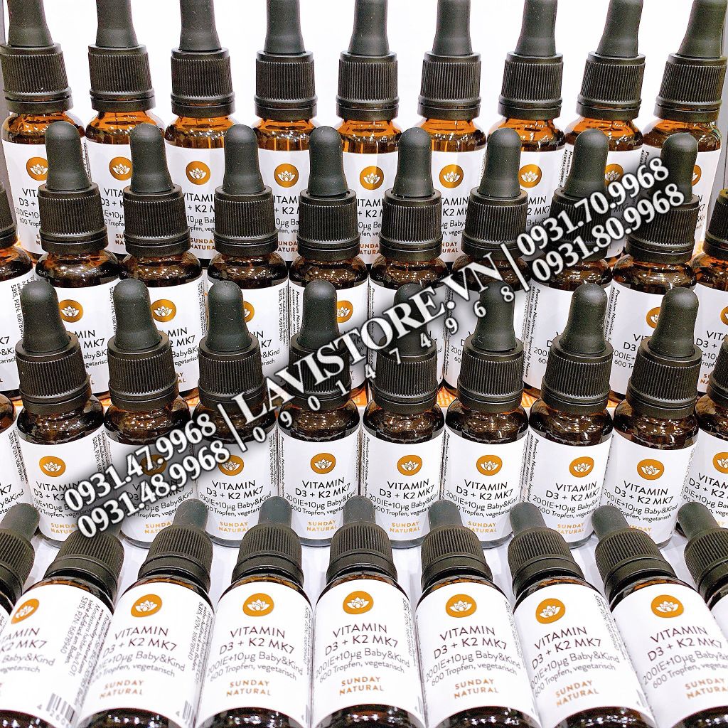 (11/2025) Vitamin D3 + K2 MK7 Sunday Natural 20ml