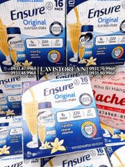 (03/2025) Sữa Ensure nước Mỹ 237ml - Vị Vani 24 chai
