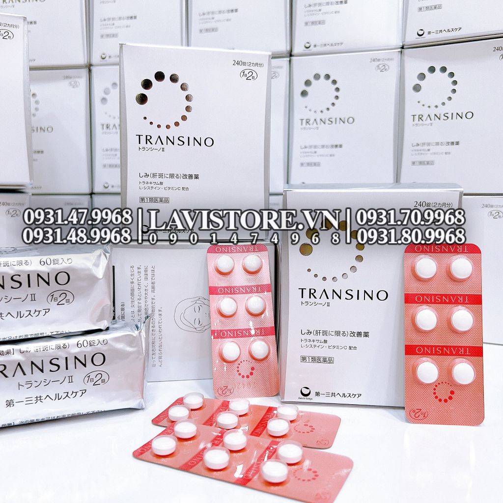 (06/2026) Viên uống Transino 240v trị nám tàn nhang