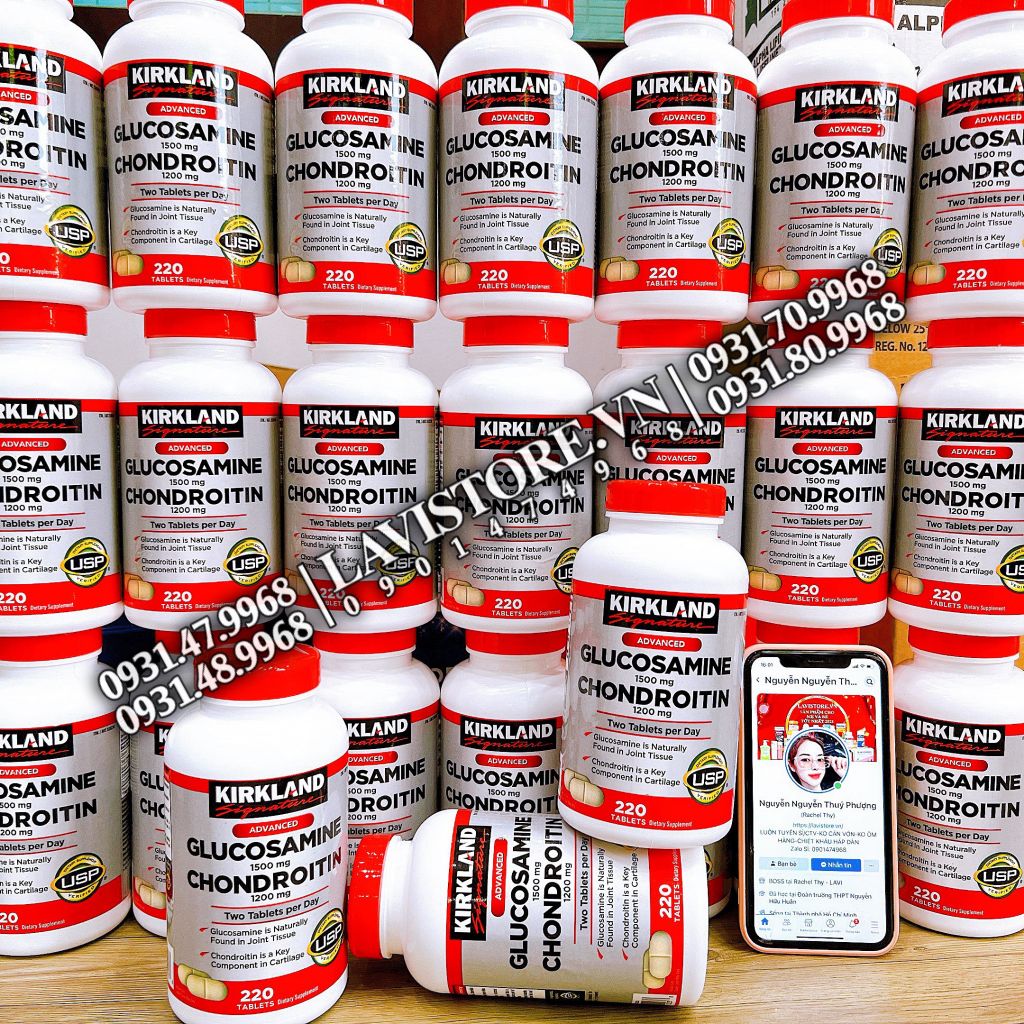 (1/2026) Glucosamin Chondroitin Kirkland 280v (MẪU MỚI)