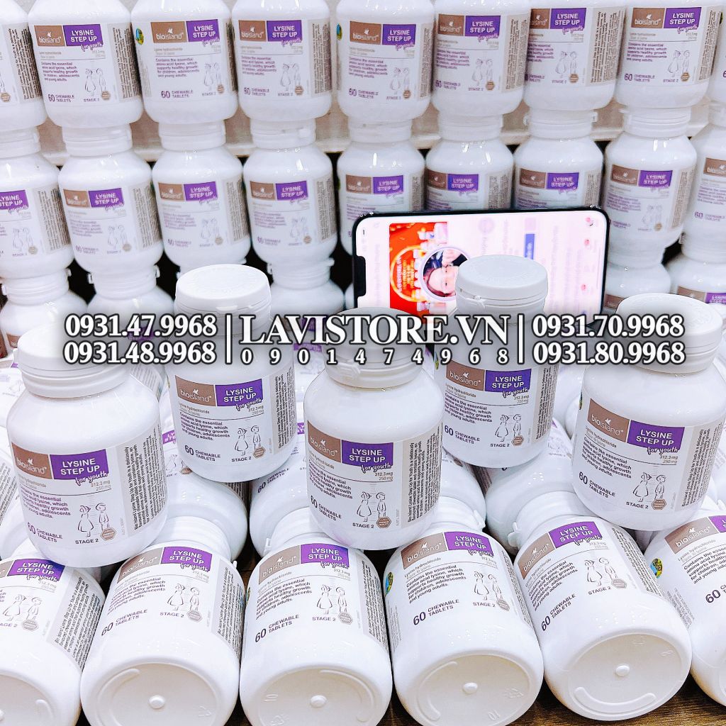 (02/2026) Lysine Bioisland dạng viên 60v