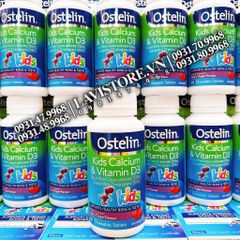 (07/2025) Ostelin Kids Calcium D3 Chewable 90v (khủng long)